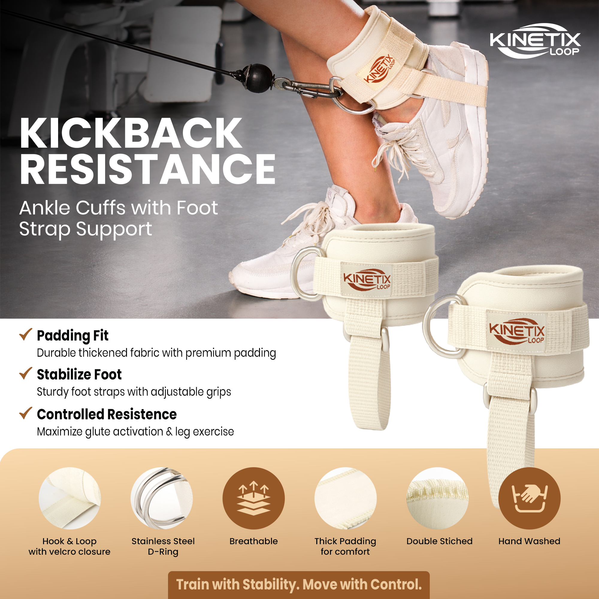 Ankle Resistance Bands Kit for Women & Men