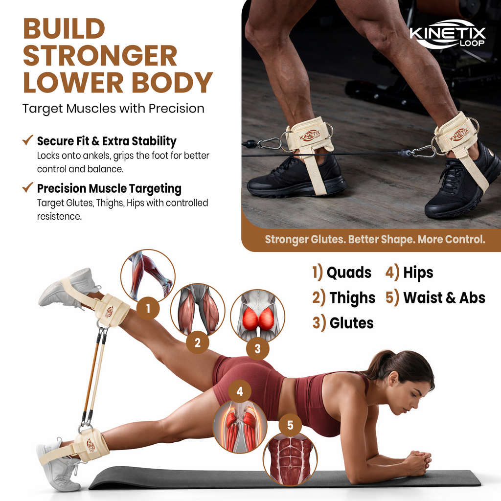 Ankle Resistance Bands Kit for Women & Men