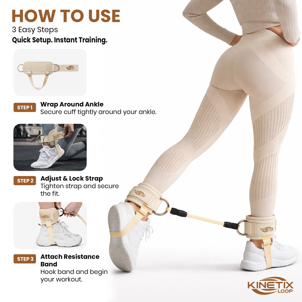 Ankle Resistance Bands Kit for Women & Men
